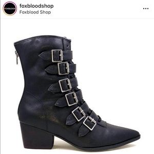 Strange Cvlt Black Coven Boot Vegan Leather